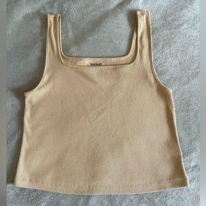Cropped Square Neck Tank